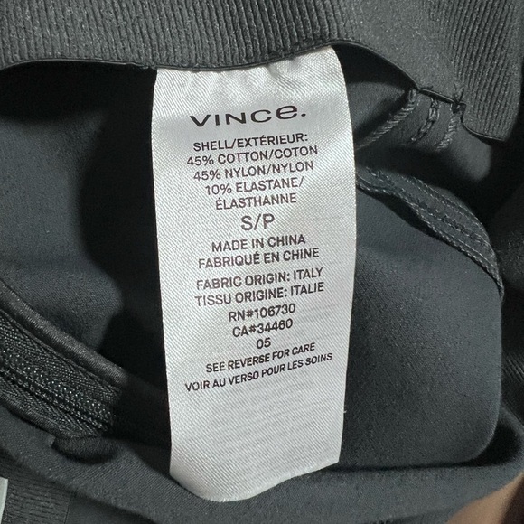 Vince dark gray stitch seam ponte leggings with Wide Waistband SMALL - Picture 6 of 11